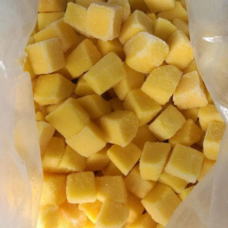 Real GreenLand product photograph of IQF frozen mango slices