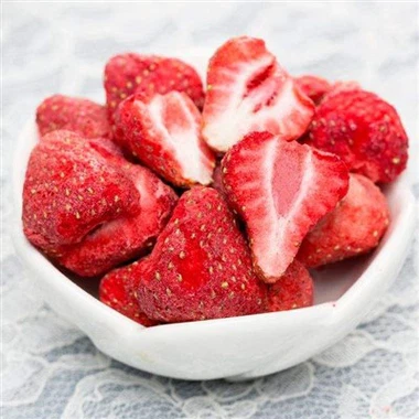 Morangos congelados secos